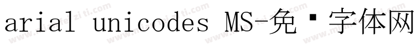 arial unicodes MS字体转换